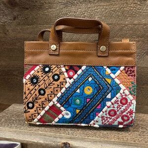 Sam Edelman Embroidered Crossbody Tote Bag